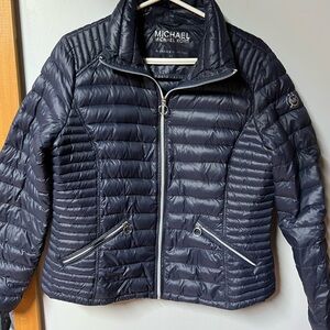 Michael Kors Women's Navy Puffer Jacket